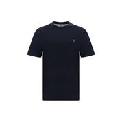 Brunello Cucinelli Blue Cotton T-Shirt