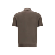 Brunello Cucinelli Brown Cotton Polo Shirt