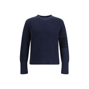 Thom Browne Blue Cotton Sweatshirt