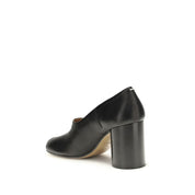 Margiela Black Calf Leather Bos Taurus Platform Pumps