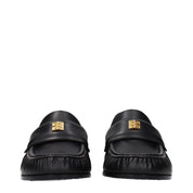 Givenchy Black Leather Slip-On Loafers