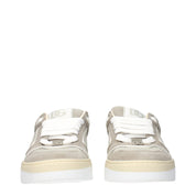 Dolce & Gabbana Beige Leather Low Top Sneakers