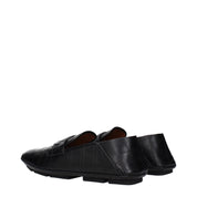 Dolce & Gabbana Black Leather Slip-On Loafers