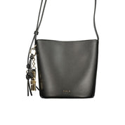 Furla Nero Leather Women Bucket Bag