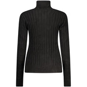 Norway 1963 Black Viscose Women's Turtleneck Sweater