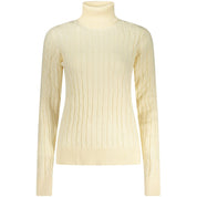 Norway 1963 White Viscose Women's Turtleneck Sweater