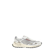 Dsquared² White Calf Leather Bos Taurus Sneakers