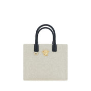 Versace Cream Cotton Shoulder Bag