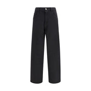 MM6 Black Cotton Athletic Pants