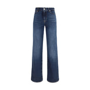 7FOR Blue Cotton Bootcut Jeans