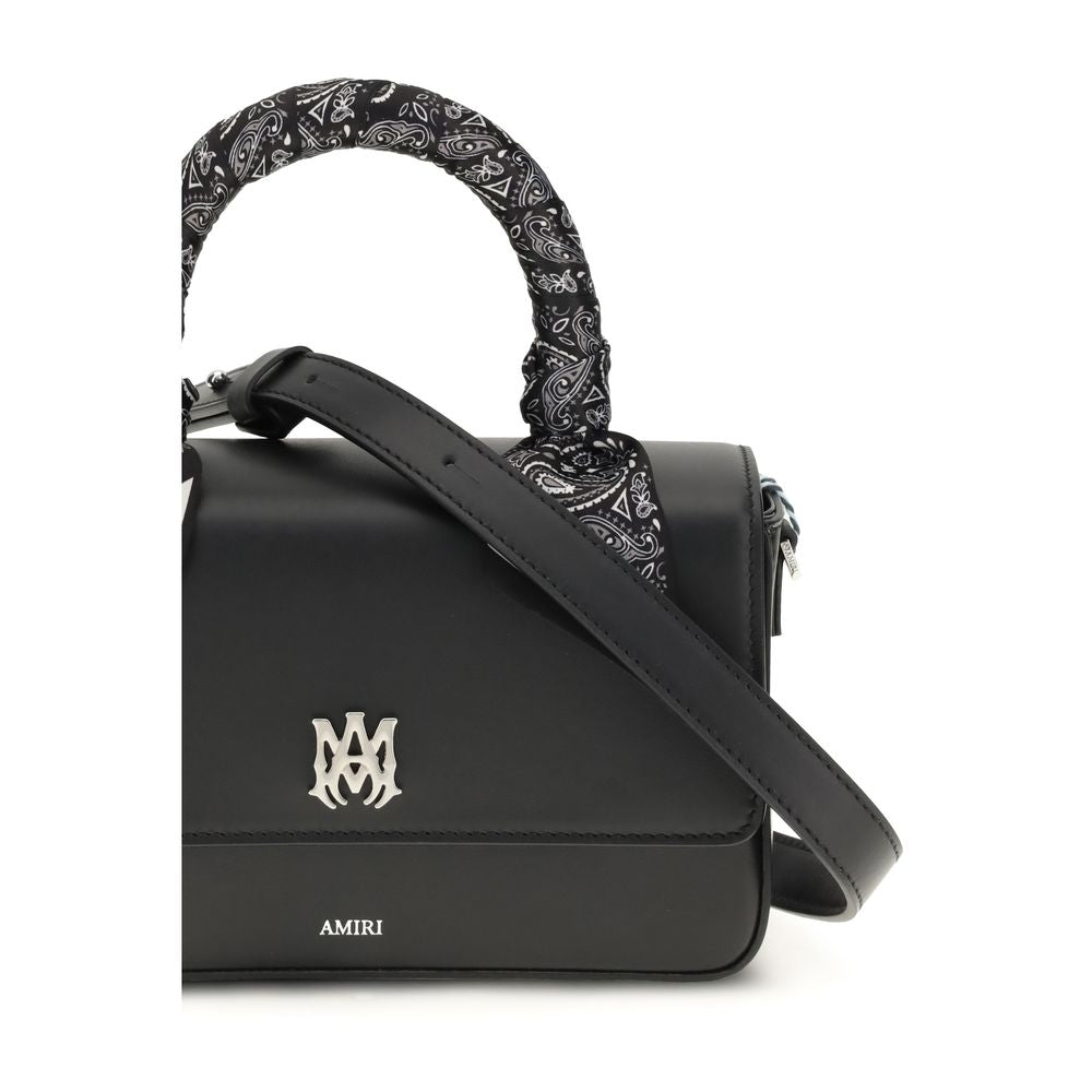 Amiri Black Calf Leather Bos Taurus Shoulder Bag