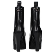 Valentino Garavani Black Leather Ankle Boots