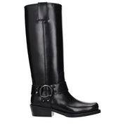 Valentino Garavani Black Leather Boots
