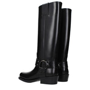 Valentino Garavani Black Leather Boots
