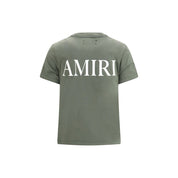 Amiri Green Cotton T-Shirt