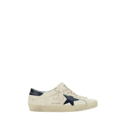 Golden Goose White Goatskin Low Top Sneakers