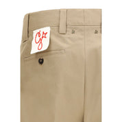 Golden Goose Bicolor Cotton Chino Pants