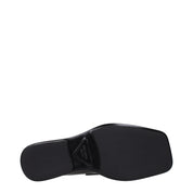 Prada Black Leather Slip-On Loafers
