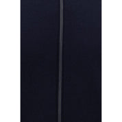 Brunello Cucinelli Blue Fleece Wool Cardigan