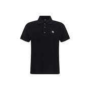 Fendi Black Cotton Polo Shirt