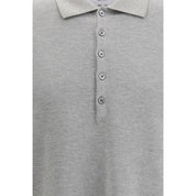 Thom Browne Gray Cotton Polo Shirt