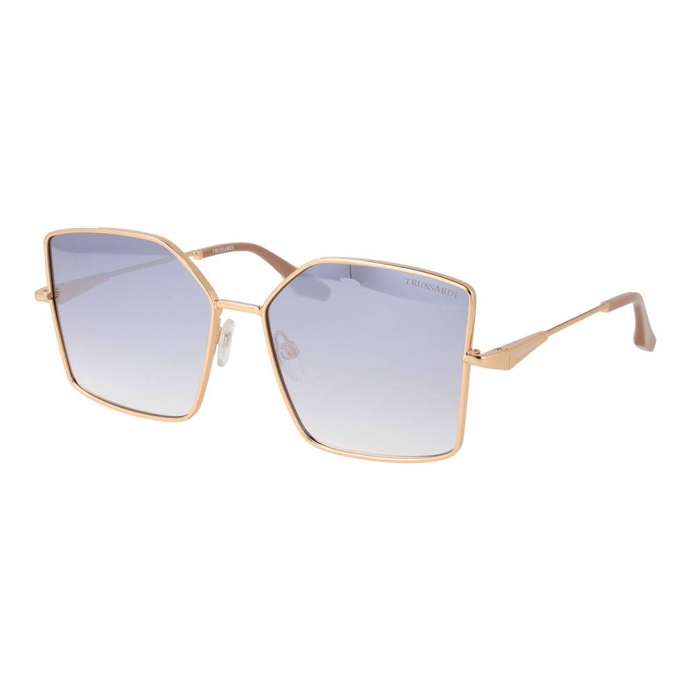 Trussardi Gold Metal Sunglasses