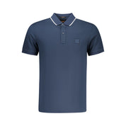 Hugo Boss Blue Cotton Men Polo Shirt