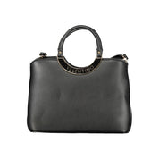 Mario Valentino Black Polyurethane Women Handbag