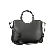 Mario Valentino Black Polyurethane Women Handbag
