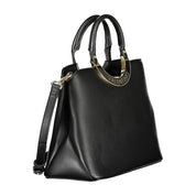 Mario Valentino Black Polyurethane Women Handbag