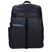 Piquadro Blue Leather Backpack