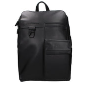 Piquadro Black Leather Backpack