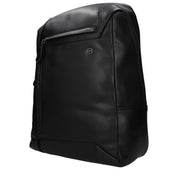 Piquadro Black Leather Backpack