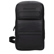 Piquadro Black Leather Backpack