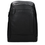 Piquadro Black Leather Backpack