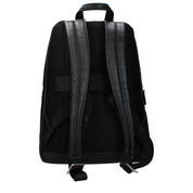 Piquadro Black Leather Backpack
