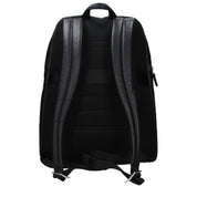 Piquadro Black Leather Backpack