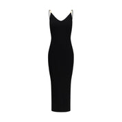 Versace Black Viscose Cocktail Dress