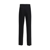 Versace Black Fleece Wool Dress Pants
