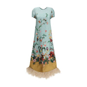 La Double J Multicolor Silk Casual Dress