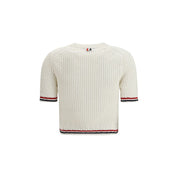 Thom Browne White Cotton T-Shirt