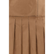Fendi Brown Silk Mini Skirt