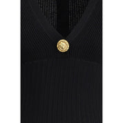 Balmain Black Viscose Casual Dress