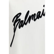 Balmain White Cotton T-Shirt