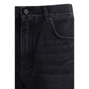 Balmain Black Cotton Jeans Denim