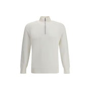 Brunello Cucinelli White Cotton Sweatshirt