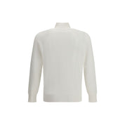 Brunello Cucinelli White Cotton Sweatshirt