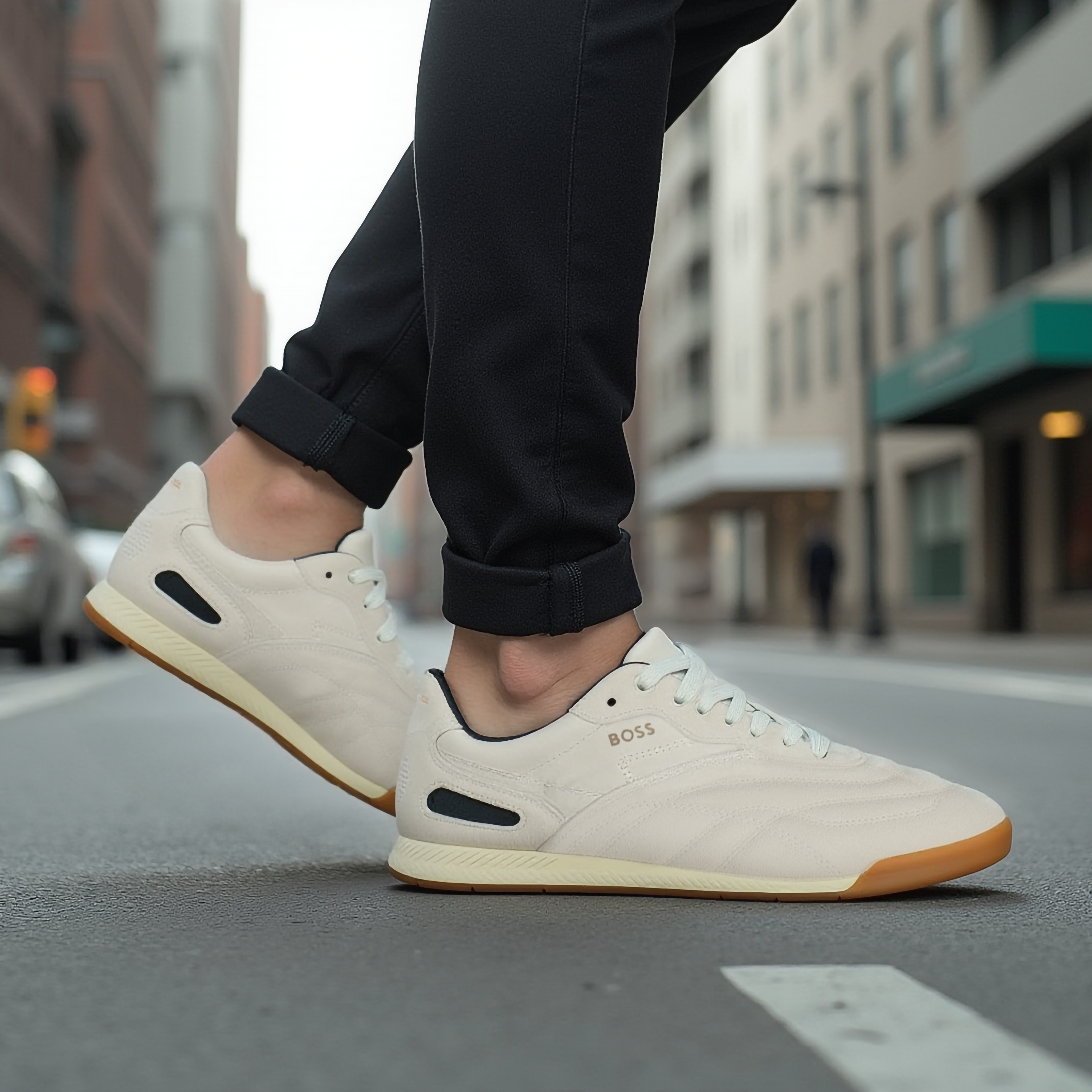 Hugo Boss White Leather Sneakers