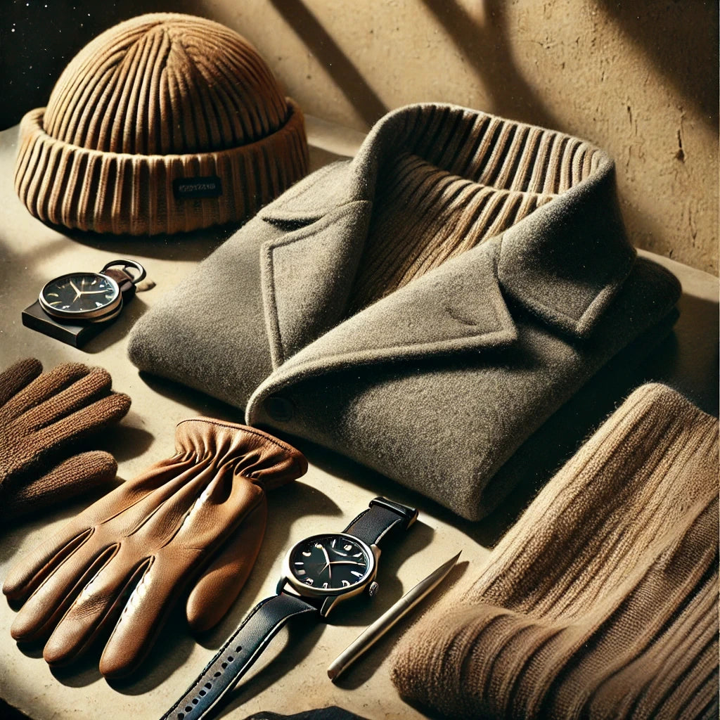 DALL_E_2025-11-10_13.11.33_-_Editorial_still-life_fashion_photograph_captured_on_35mm_film_of_luxury_men_s_winter_pieces_arranged_on_a_textured_stone_surface._The_arrangement_incl_1.webp
