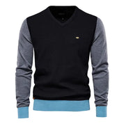 Men's Long Sleeve Sweater: Cotton Cloud